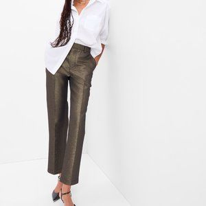 GAP Metallic Straight Up Pants - NWT
